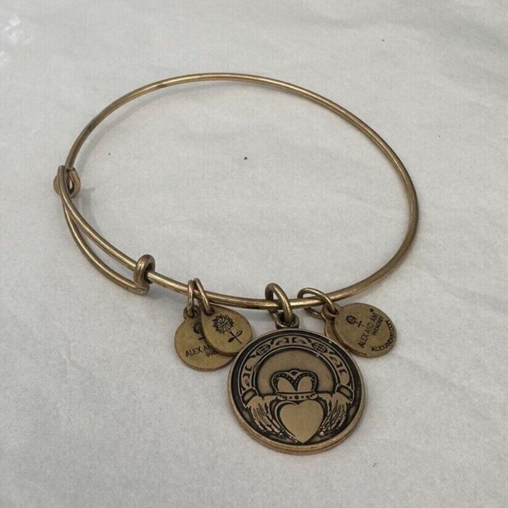 ✨ Alex and Ani Claddagh Charm Bangle — Love, Loyalty & Friendship ✨
